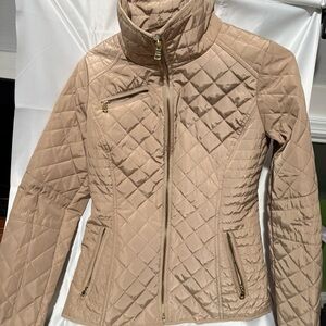 Jessica Simpson Quilted Beige Puffer Jacket